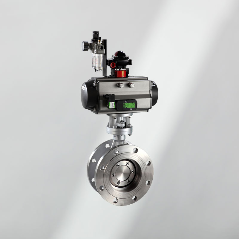 法蘭三偏心蝶閥（氣動）